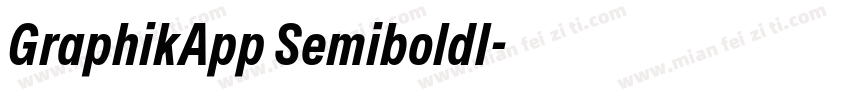 GraphikApp SemiboldI字体转换